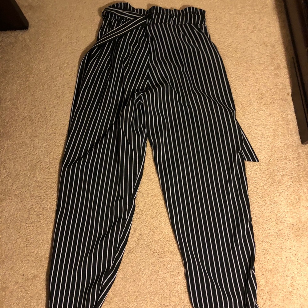 striped pants